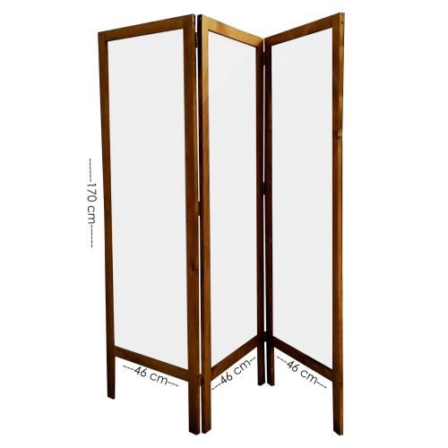 Masif Ahşap Kumas Paravan