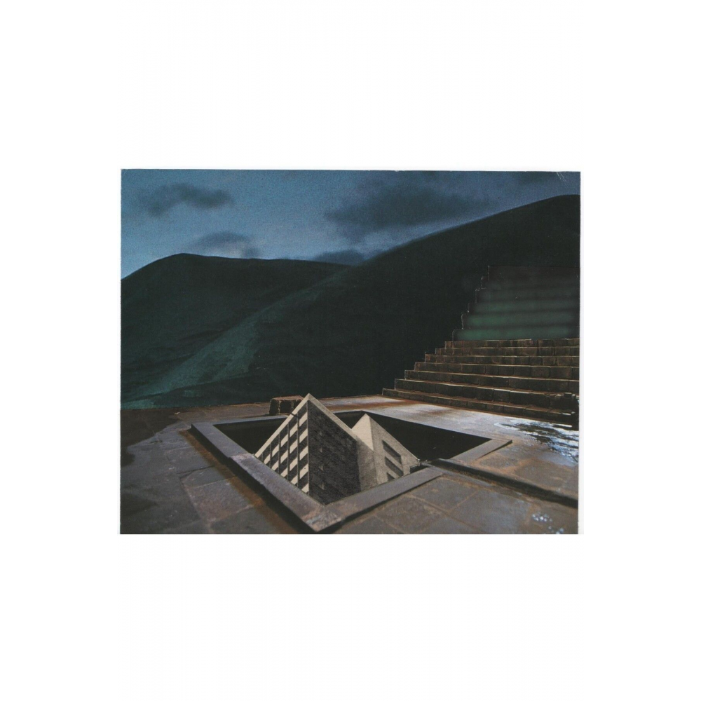 Nesligül Cebesoy - 2014 - Kayıp Mekan VI, Yerdeki Bina - Kolaj - 12x15 cm