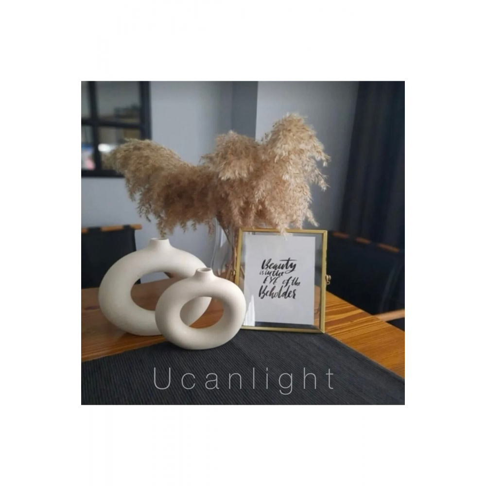 Dekoratif Iskandinav 2'li Halka Vazo