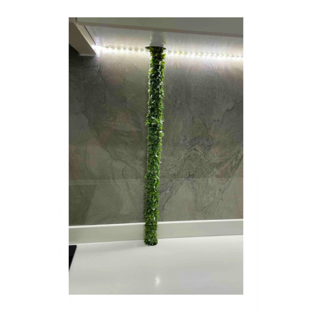 7.5 Metre Tel Yaprak Şerit Yapay Taç Sarmaşık Çiçek Süs Dekorasyon