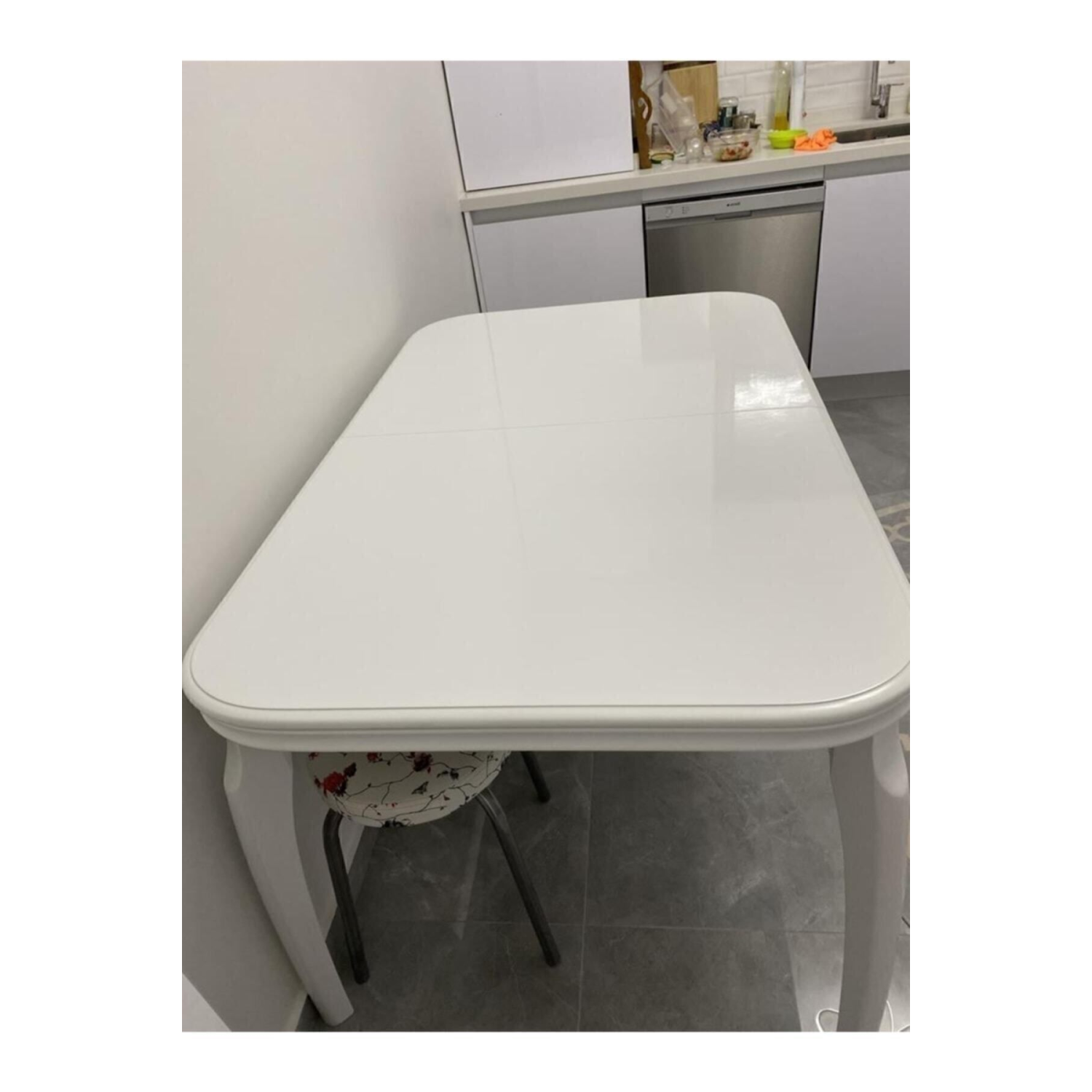 Yapışkanlı Folyo Mutfak Dolap Ve Mobilya Kaplama Folyosu Parlak Beyaz