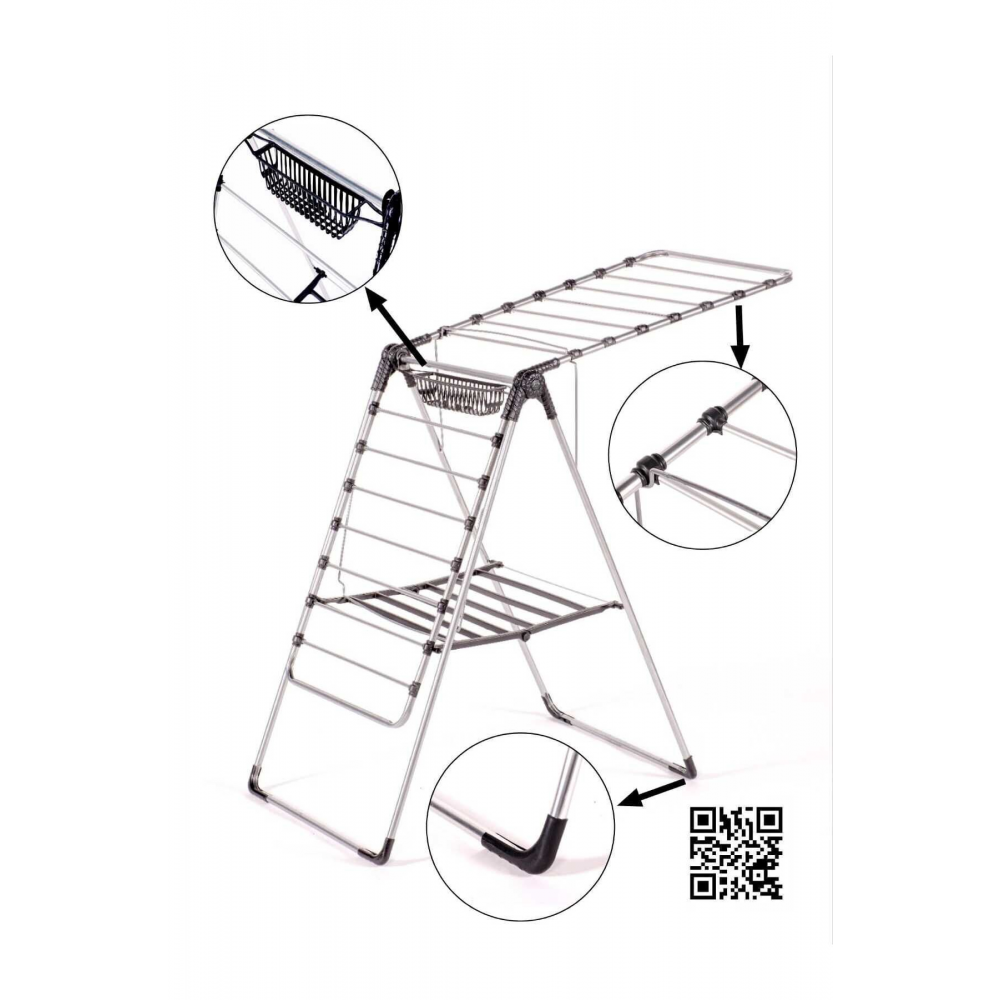 Kalın Borulu Çamaşır Kurutma Askısı Kurutmalık