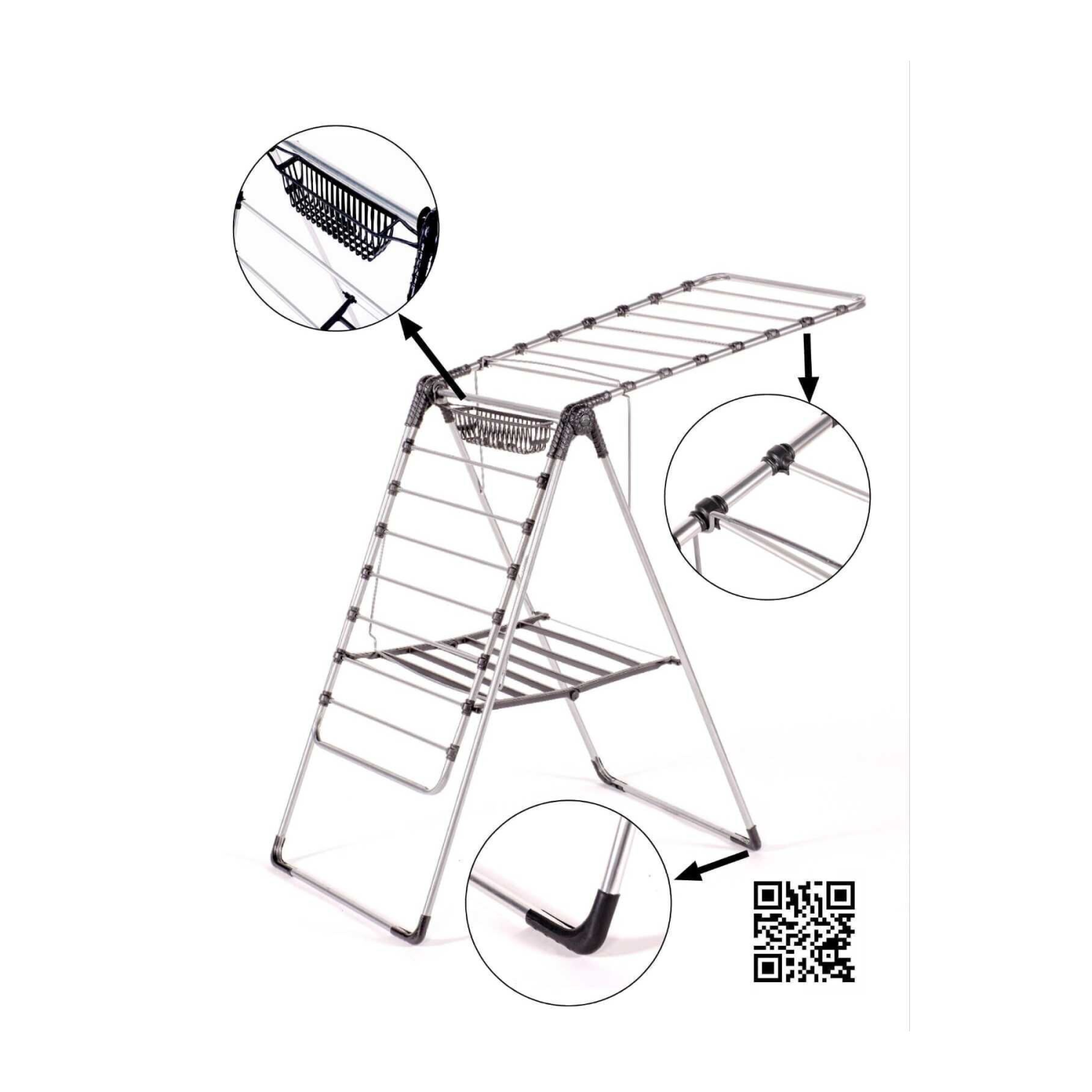Kalın Borulu Çamaşır Kurutma Askısı Kurutmalık