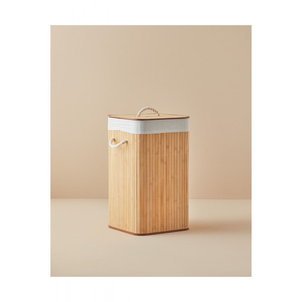 Fancy Katlanabilir Çamaşır Sepeti Bej