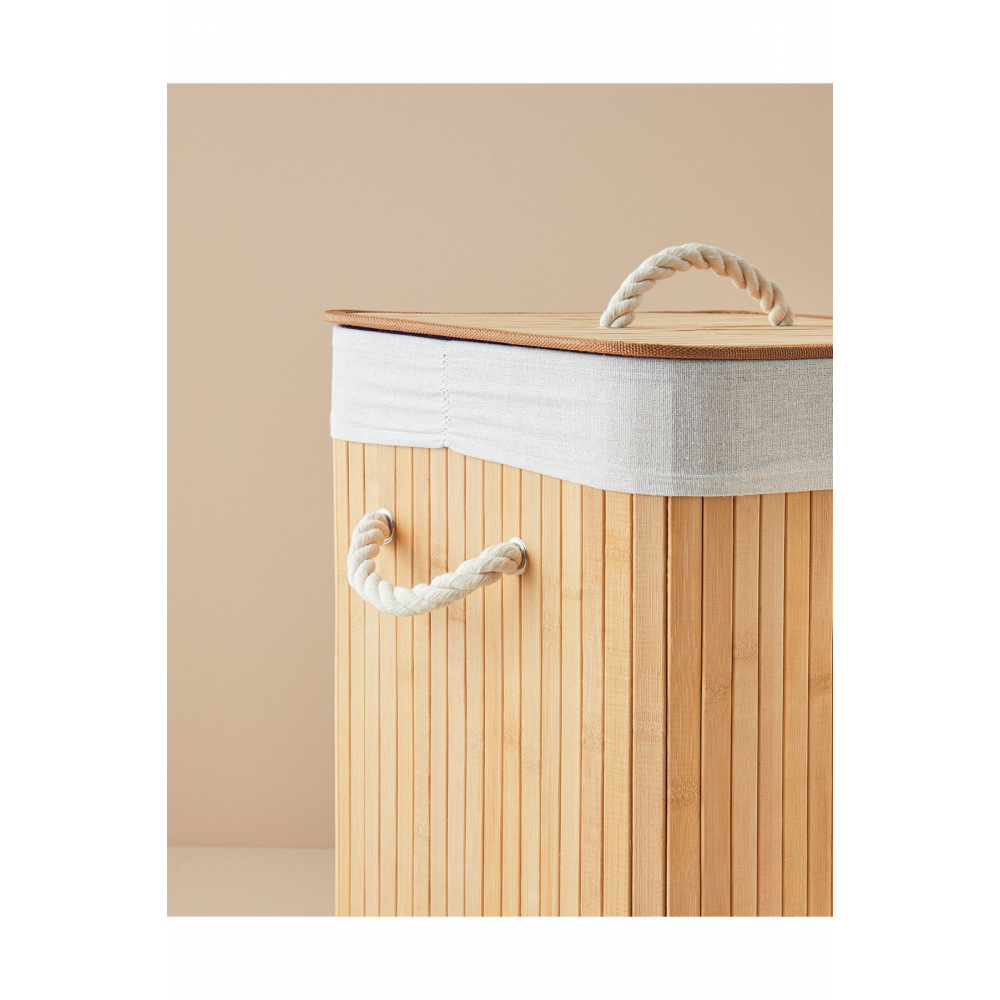 Fancy Katlanabilir Çamaşır Sepeti Bej