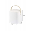 Click Kapaklı Tutma Saplı Iç Kovalı Tezgah Üst Mutfak Çöp Kovası 4 Lt - Beyaz