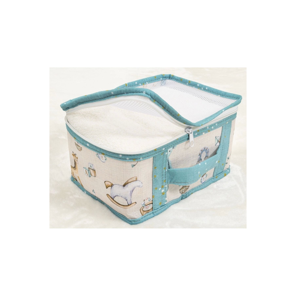 Baby 6'lı Desenli Fileli Bavul Valiz İçi Düzenleyici Çok Amaçlı Organizer (yeşil)