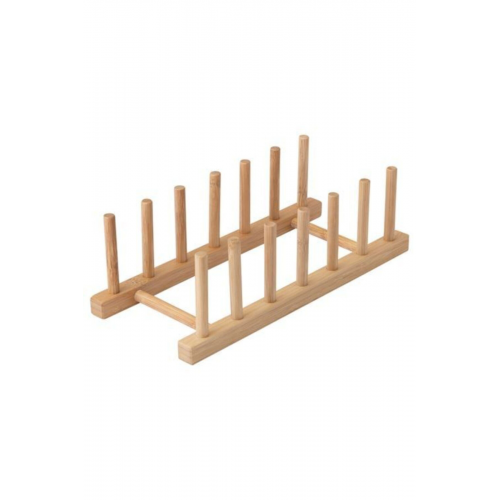 Ostbıt 27,5 Cm Bambu Tabaklık - Tabak Standı Ahşap