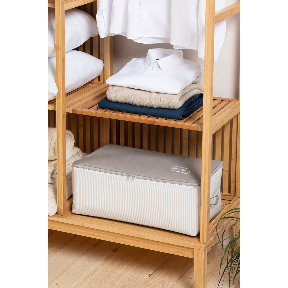 4'lü Stuff&things Gri Baza Altı Kazak Pike Battaniye Hurcu