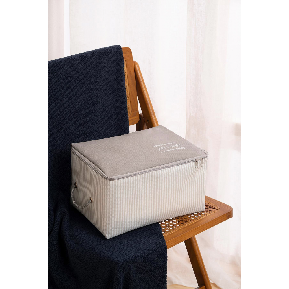 4'lü Stuff&things Gri Baza Altı Kazak Pike Battaniye Hurcu