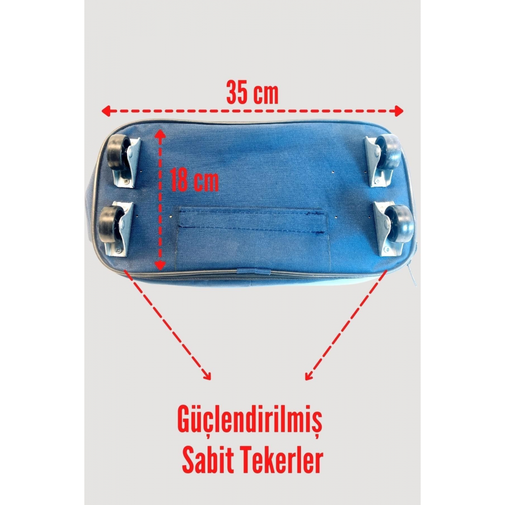 Pazar Arabası Pazar Çantası Çok Amaçlı Çanta Tekerlekli Market Çarşı Arabası
