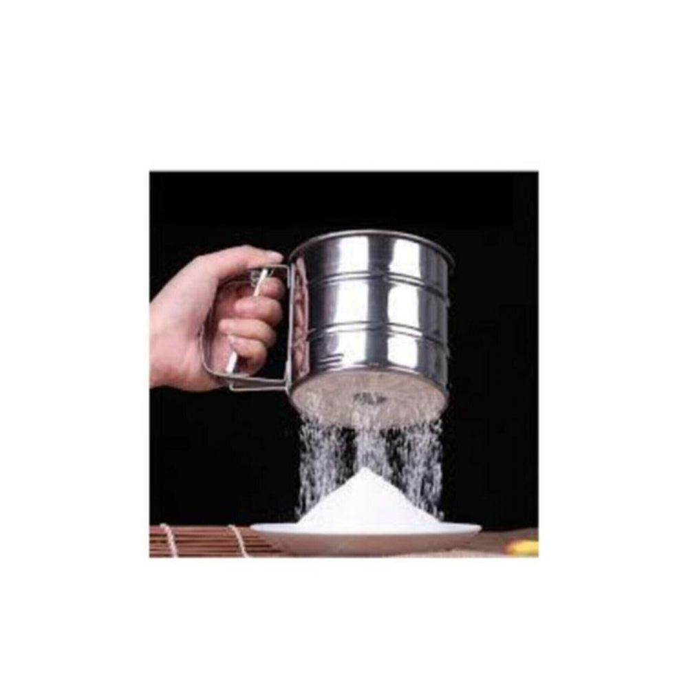 Paslanmaz Metal Un Ve Şeker Eleği 250 gr Kapasiteli Pratik Elek Bls-elk-250