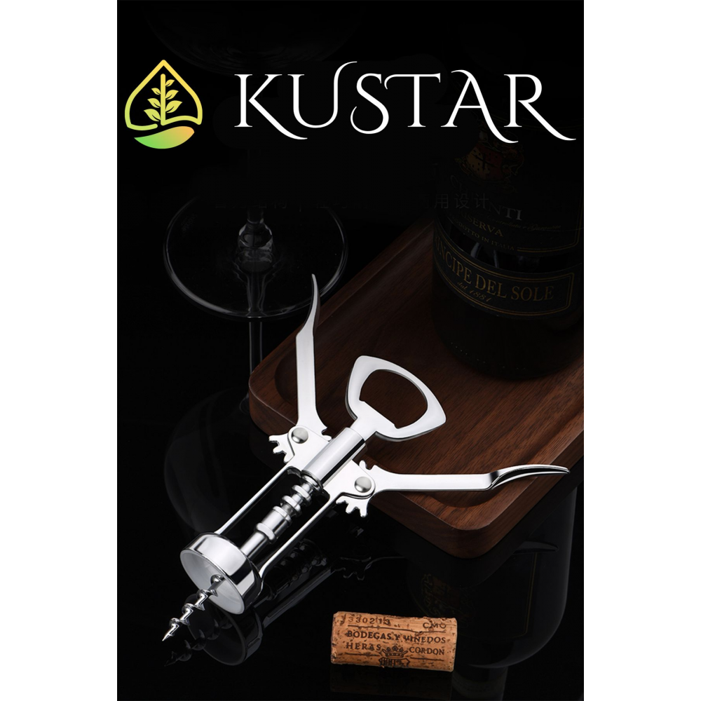 Professional Krom Tirbuşon Metal Tirbüşon Türbişon