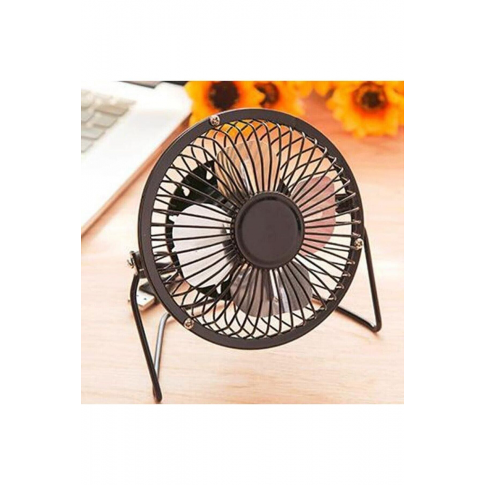 Soğutucu Serinletici Pervaneli Masaüstü Küçük Ayaklı Vantilatör Klima Usb Fan Metal Fan