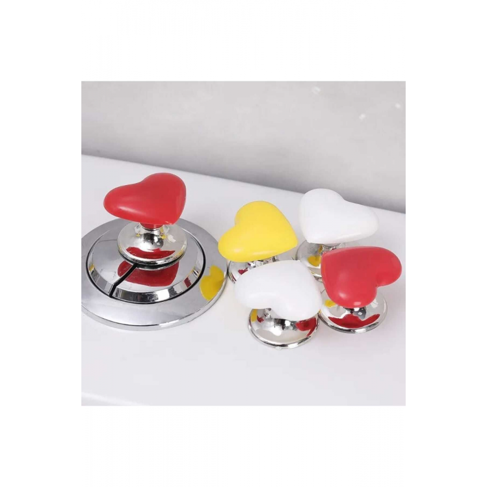 Takma Tırnaklı Kadınlar Için Klozet Basma Buton Düğmesi, Kalp Klozet Kapağı Kulpu / Sifon Kulpu