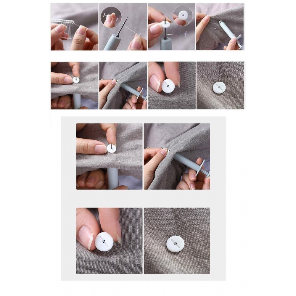 Yorgan Kılıfı ve Çarşaf Tutucu Sabitleyici Düğme Seti