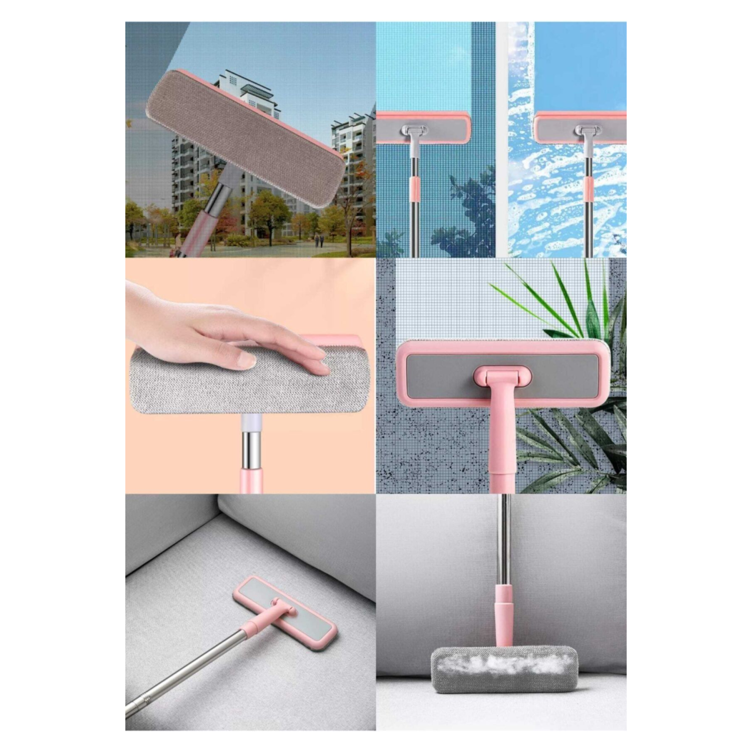 Cam Silme Aparatı Oynar Başlıklı Tüy Toplama Özelliği Yeni Çek Çek