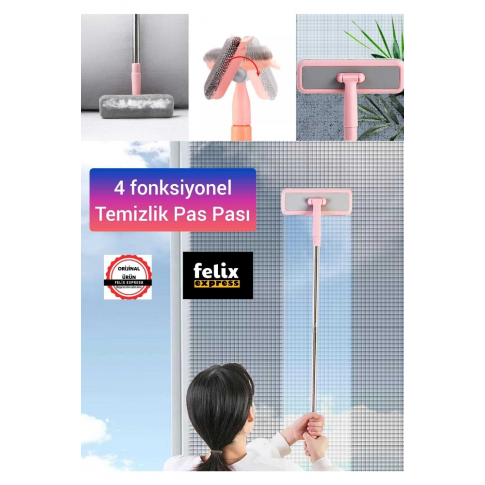 Cam Silme Aparatı Oynar Başlıklı Tüy Toplama Özelliği Yeni Çek Çek