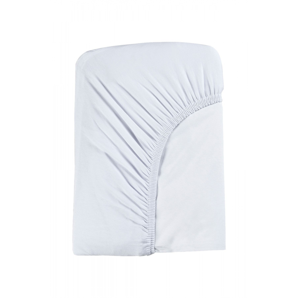 2'li Organik Pamuk Penye Beyaz Lastikli Çarşaf - 60x120 Cm