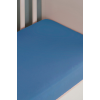 Bebek-çocuk Organik Pamuk Lastikli Penye Çarşaf 60x120 - 70x140 Uyumlu Mavi