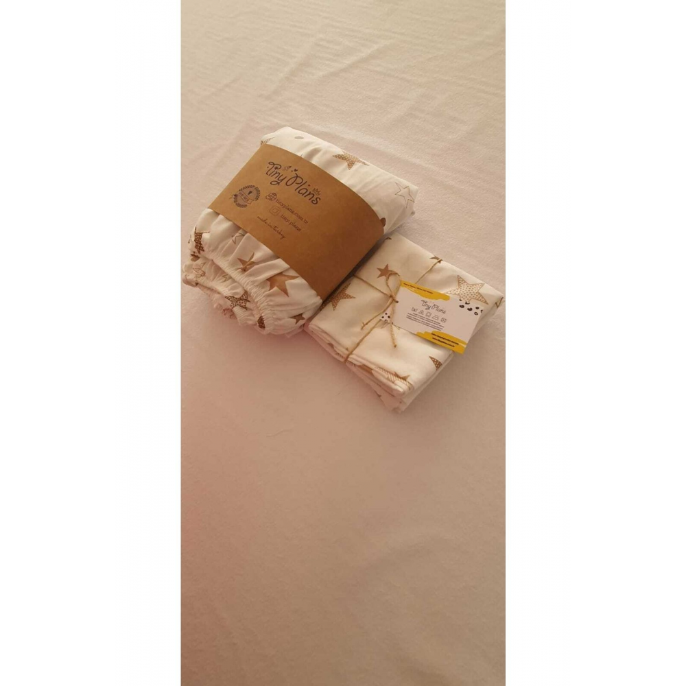 Lastikli Bebek Çarşaf - Yastık Kılıfı Takımı 70x110 Cm