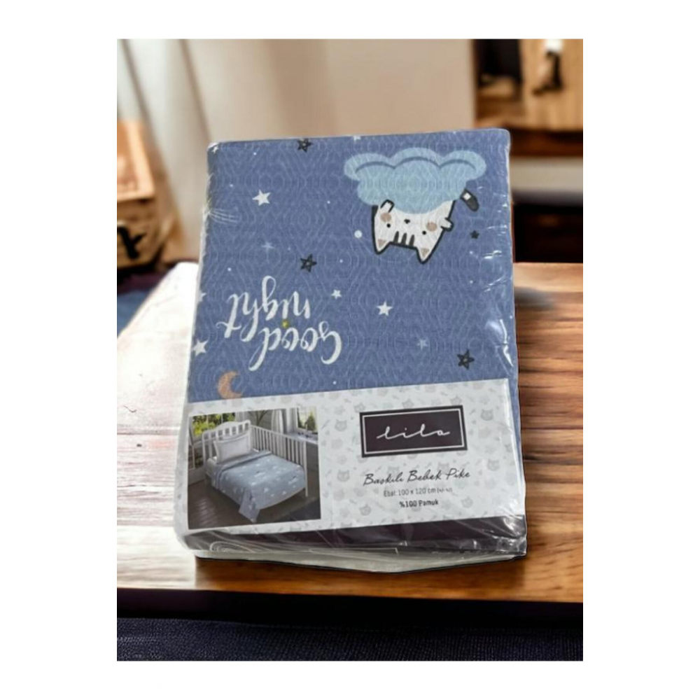 Bebek Pike  Bebek Yatak Örtüsü  %100 Pamuk 100*120 Cm Bebek Yenidoğan