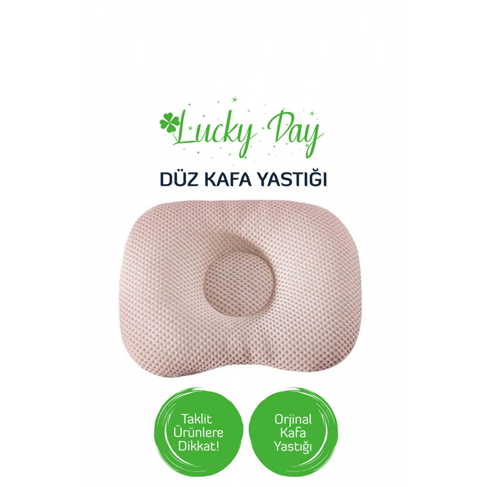 Bebek Kafa Yastığı Bej Bebek Kafa Yastığı, Düz Kafa Yastık, Bebek Yastığı, Organik Pamuk Kumaş
