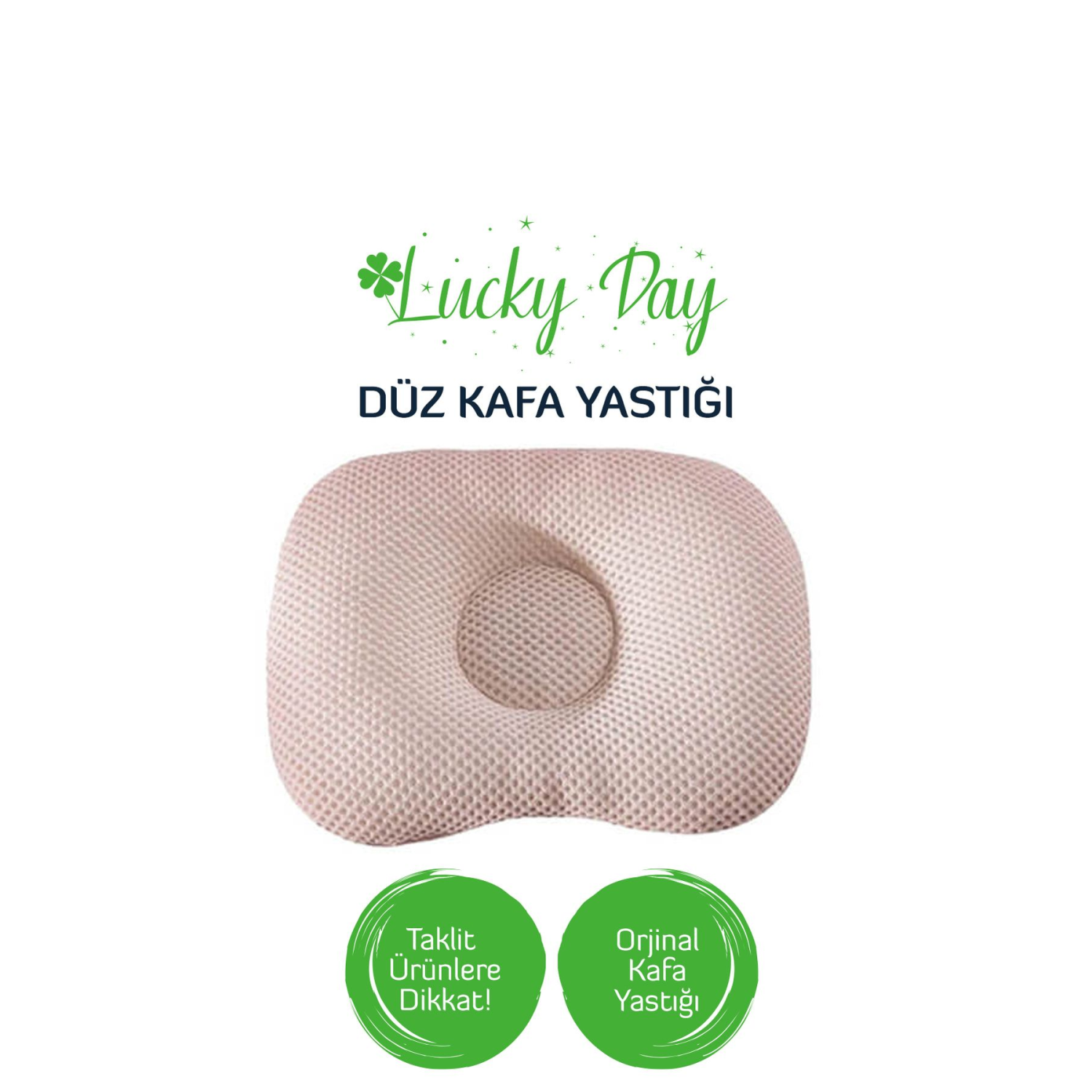 Bebek Kafa Yastığı Bej Bebek Kafa Yastığı, Düz Kafa Yastık, Bebek Yastığı, Organik Pamuk Kumaş