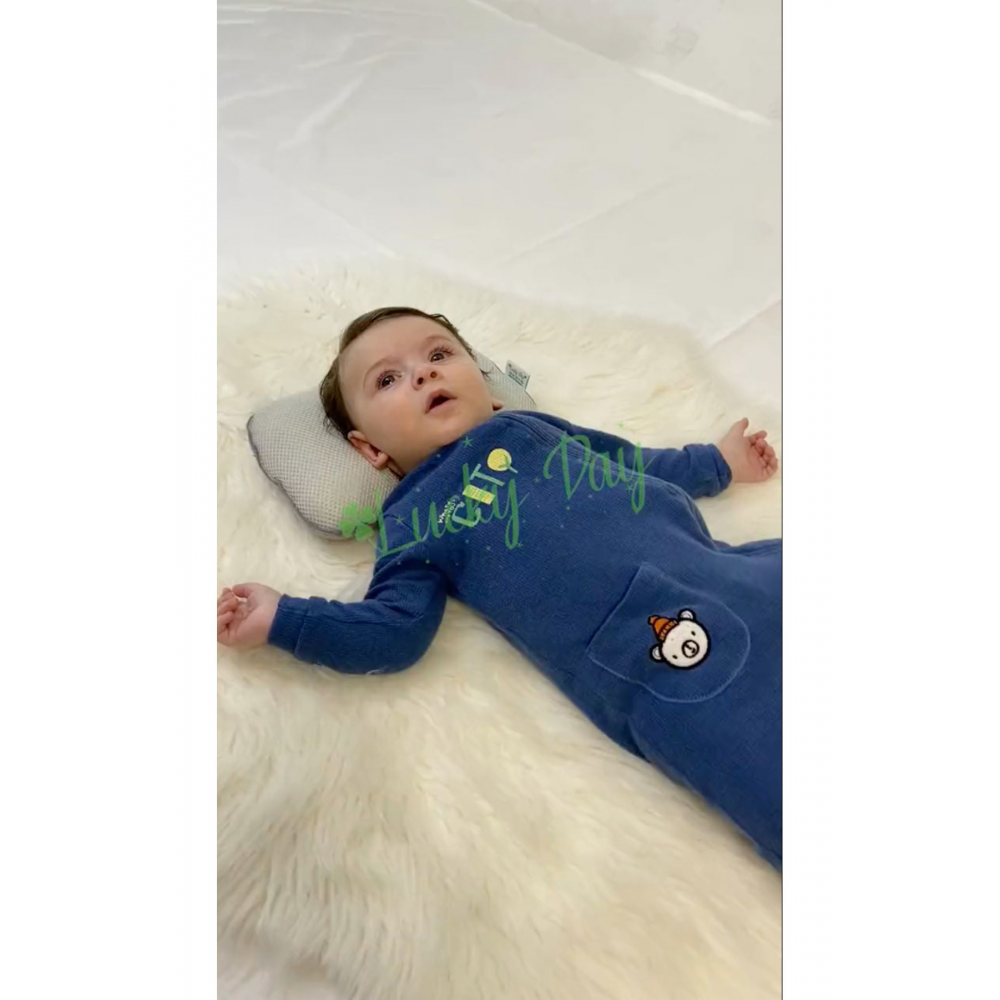 Bebek Kafa Yastığı Bej Bebek Kafa Yastığı, Düz Kafa Yastık, Bebek Yastığı, Organik Pamuk Kumaş