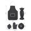 6 Parça Mutfak Seti & Mutfak önlüğü , Fırın Eldiveni , 2li Tutacak , Organizer Poşetlik , Demlematik