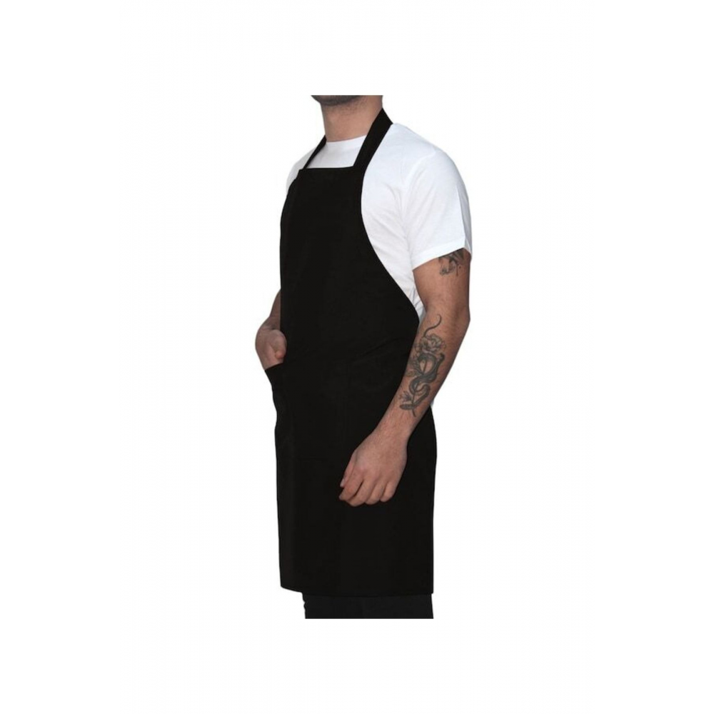 Cepli Şef Garson Kafe Aşçı Barista Siyah Önlük Mutfak Önlüğü Masterchef Cafe Apron Restaurant