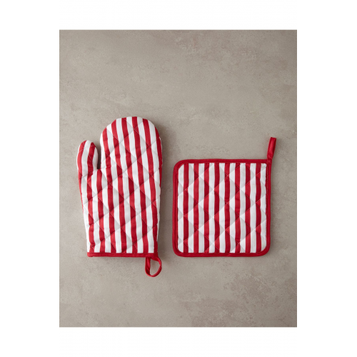 Chef Polyester 2'li Mutfak Seti Kırmızı