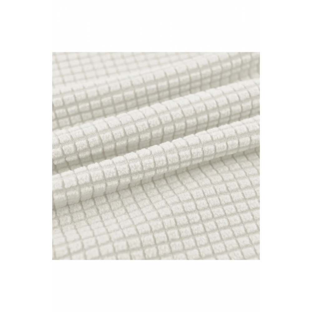 Likrali Streç Lastikli Esnek Yikanabilir Kare Desen Üç Kişilik Kotuk Örtüsü Koltuk Kılıfı