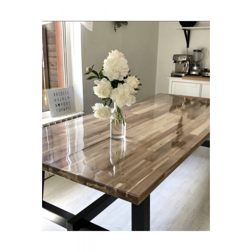 Şeffaf Kalın Masa Örtüsü 1.5mm Örtü Koruyucu