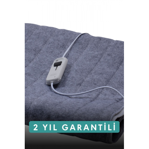 Çift Kişilik Gri Elektrikli Battaniye