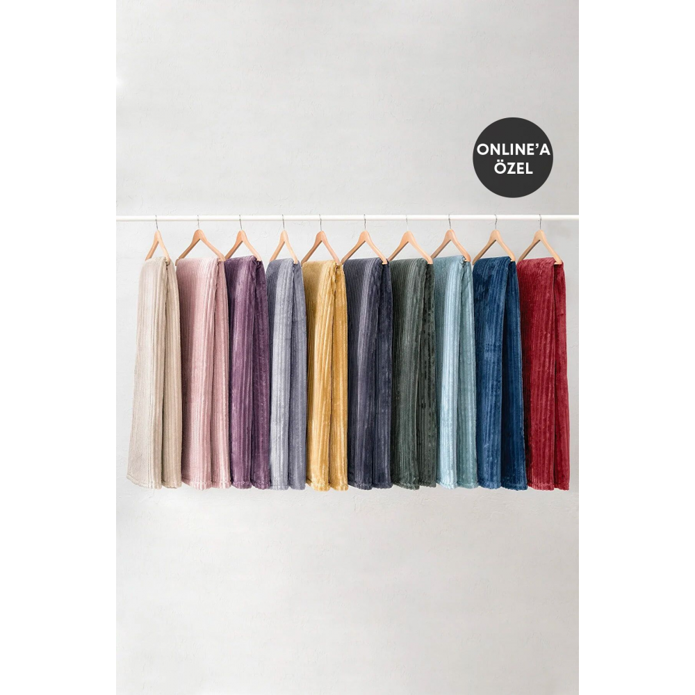 Holly Wellsoft Tek Kişilik Battaniye - Antrasit