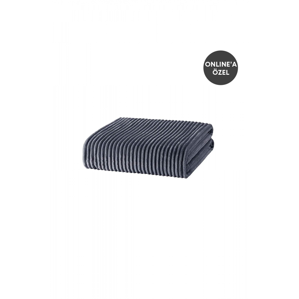 Holly Wellsoft Tek Kişilik Battaniye - Antrasit