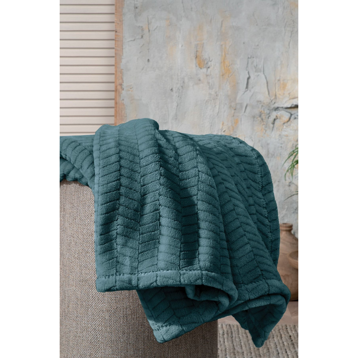 Joy Wellsoft Tv Battaniyesi 140x190 Cm - Petrol Yeşili