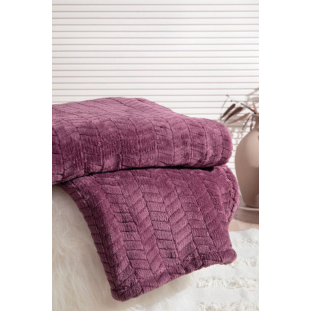 Joy Wellsoft Tv Battaniyesi 140x190 Cm - Vişne