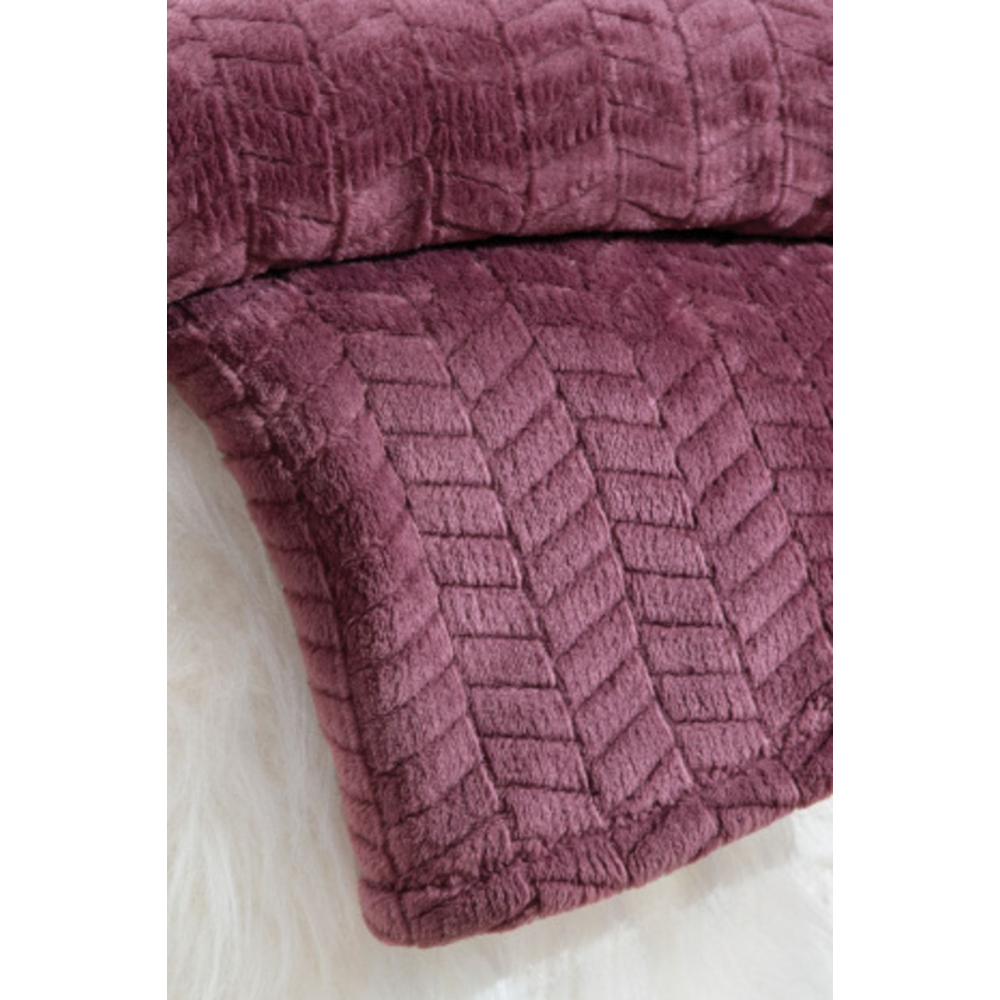 Joy Wellsoft Tv Battaniyesi 140x190 Cm - Vişne