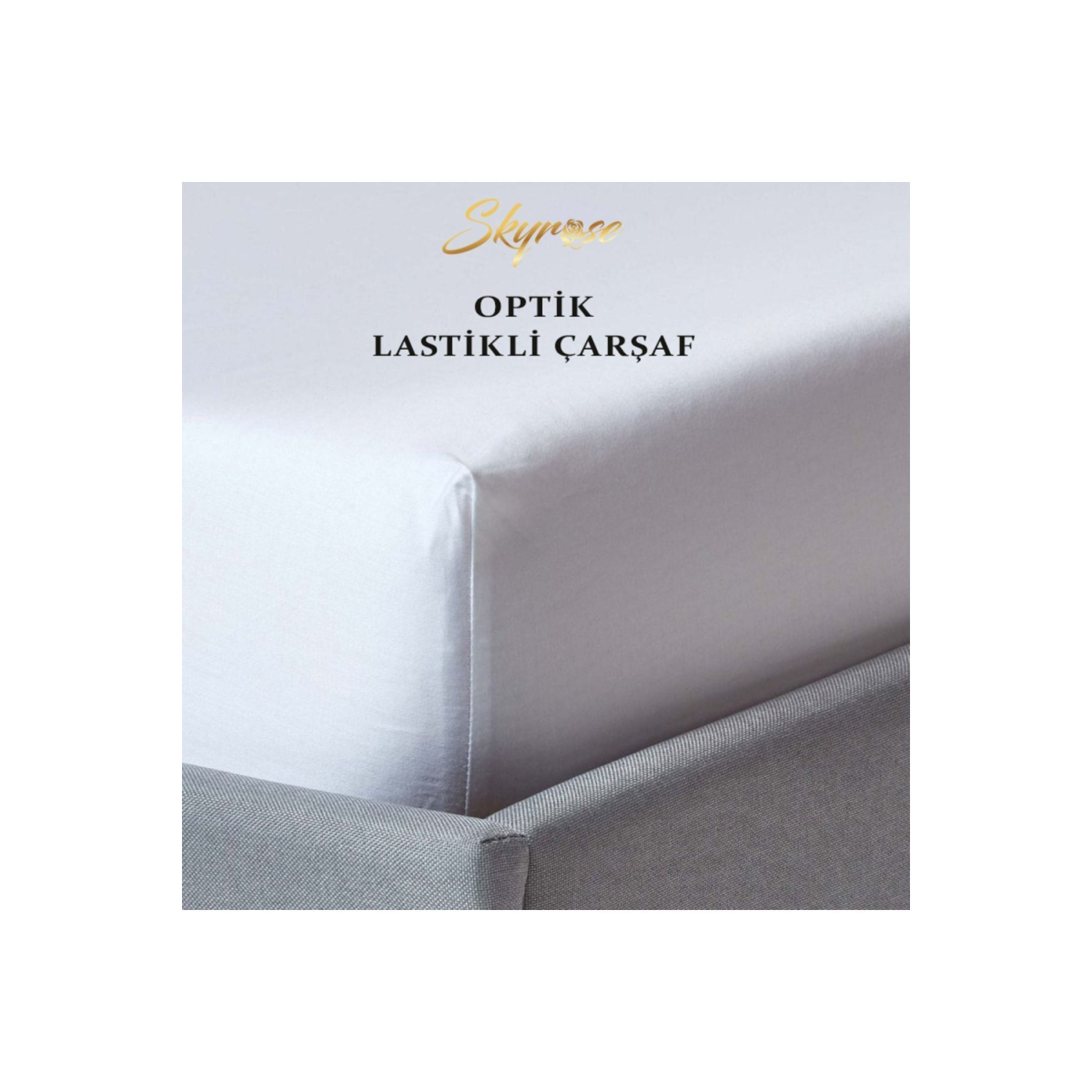 Battal Boy Lastikli Beyaz Otel Çarşaf Seti 57 Tel 180x200 Lastikli Çarşaf Açık Ölçüsü 240x260