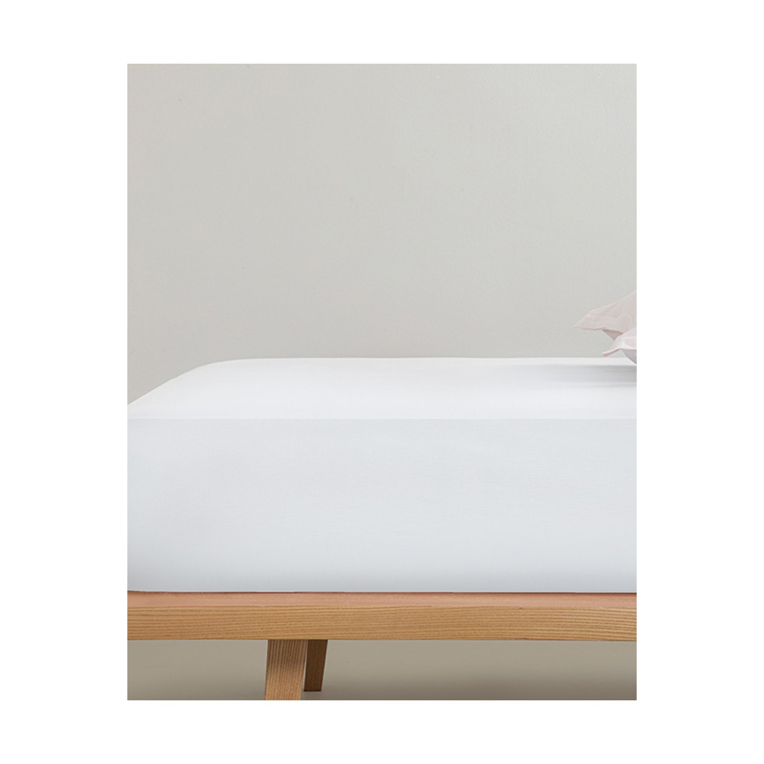 Düz Pamuklu Çift Kişilik Çarşaf Beyaz