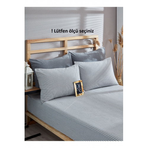 Zebra Lastikli Çarşaf Yastık Kılıfı Pamuklu Tek Kişilik - Çift Kişilik - Battal