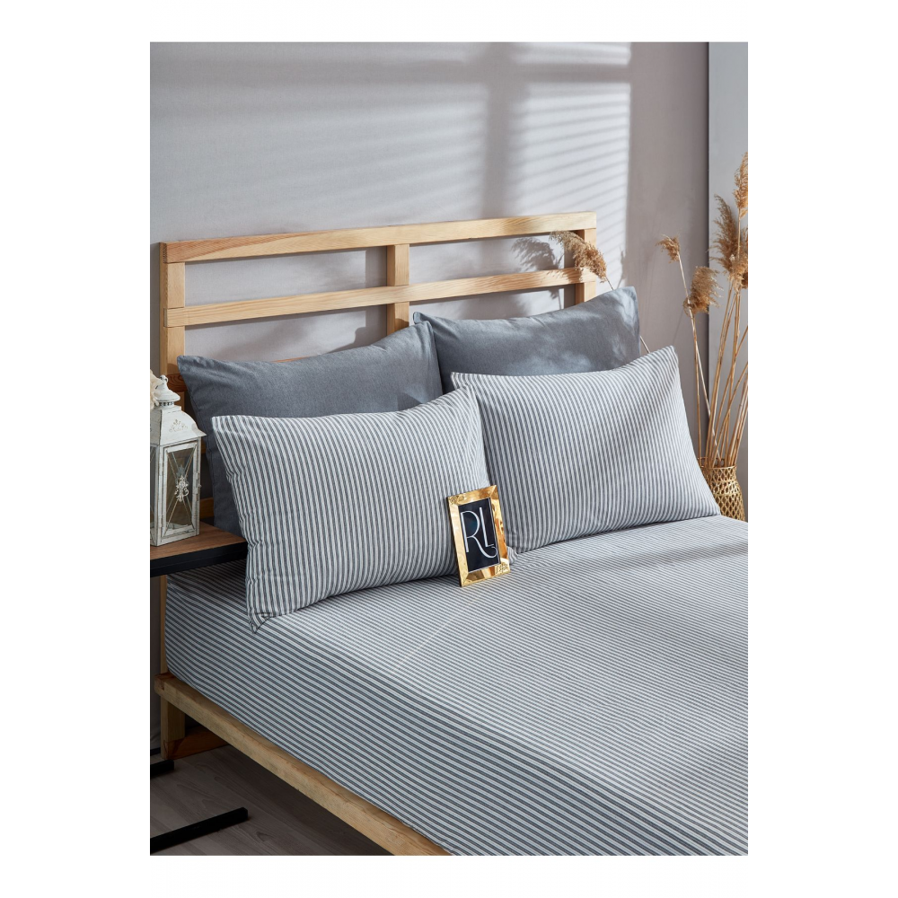 Zebra Lastikli Çarşaf Yastık Kılıfı Pamuklu Tek Kişilik - Çift Kişilik - Battal