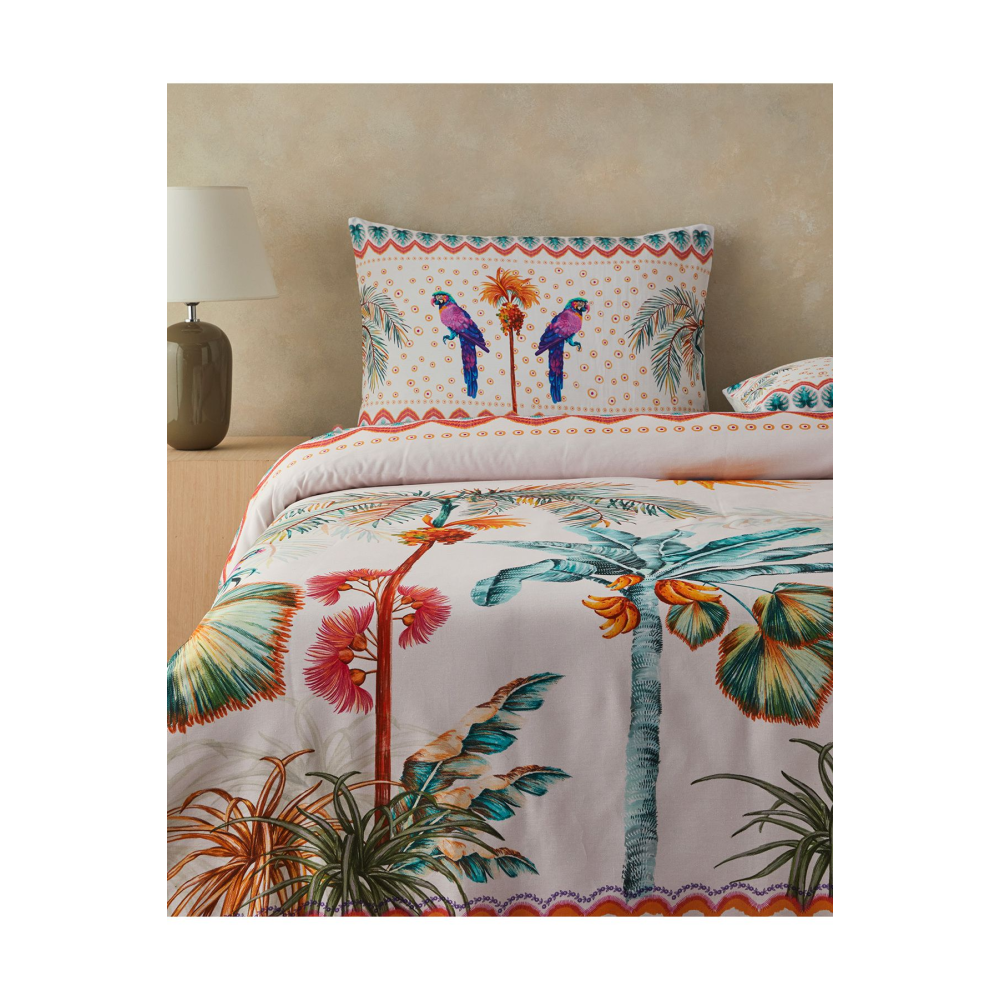 Tropic Sunset King Size Nevresim Seti Yeşil