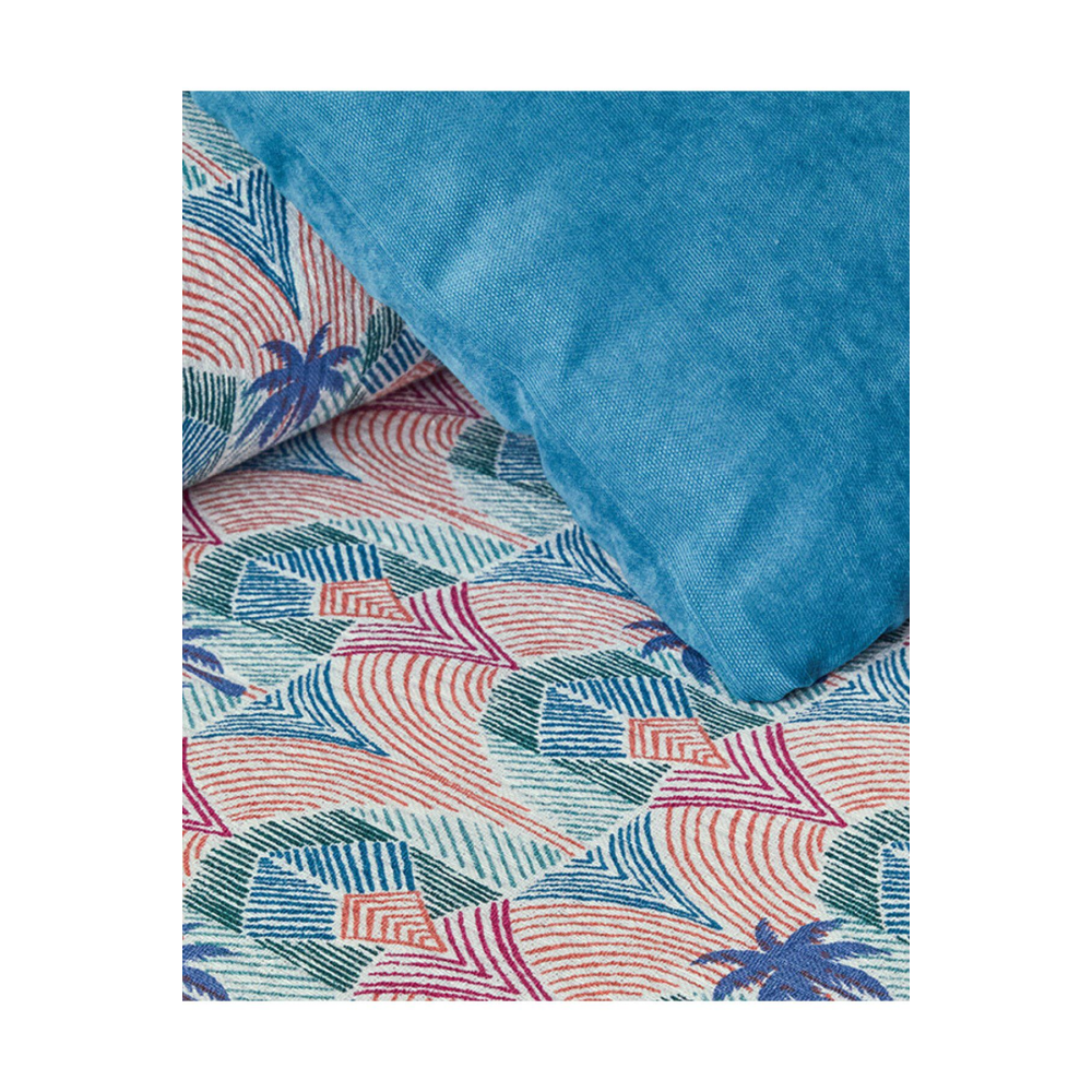 Tropical Palm King Size Pike Mavi