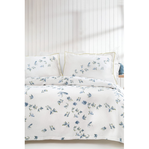 Betta Çift Kişilik Pike Takımı - Mavi