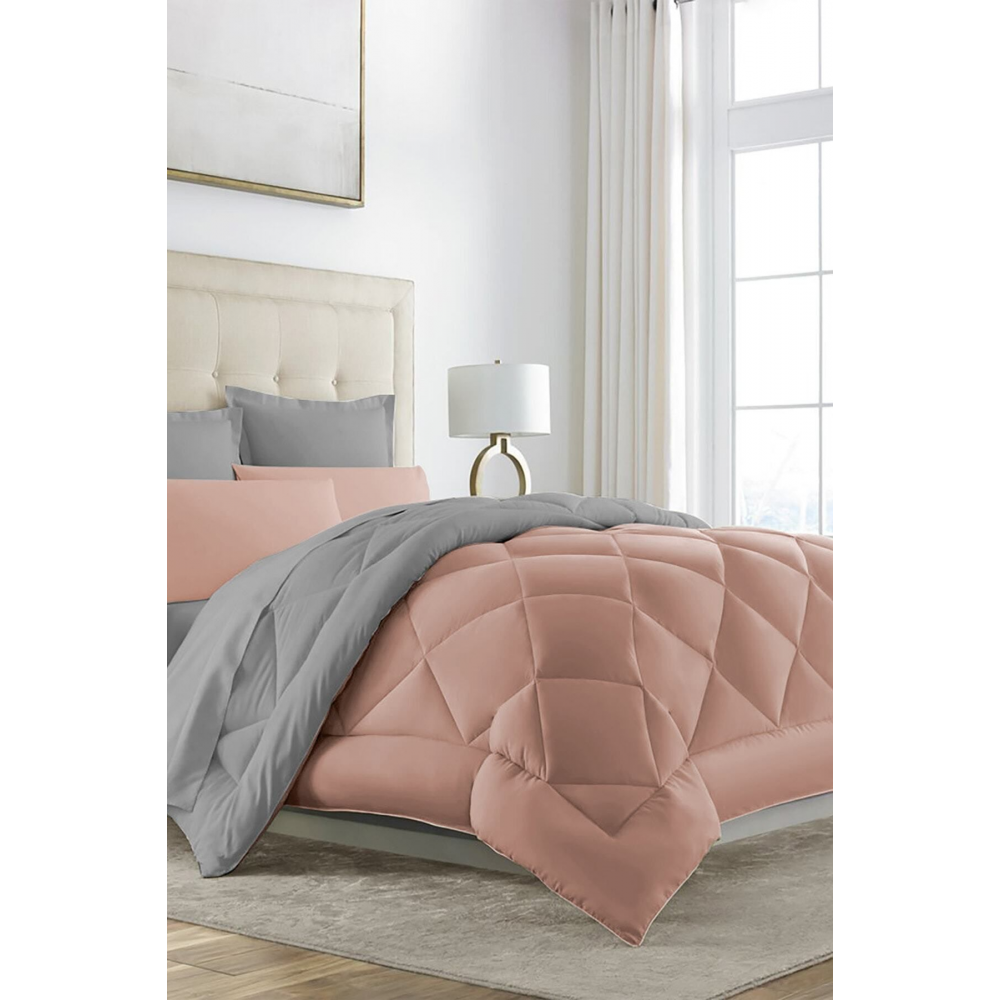 Lux Uyku Seti- Çift Kişilik- Özel Çantalı Lastikli Çarşaflı 4 Yastık Kılıflı