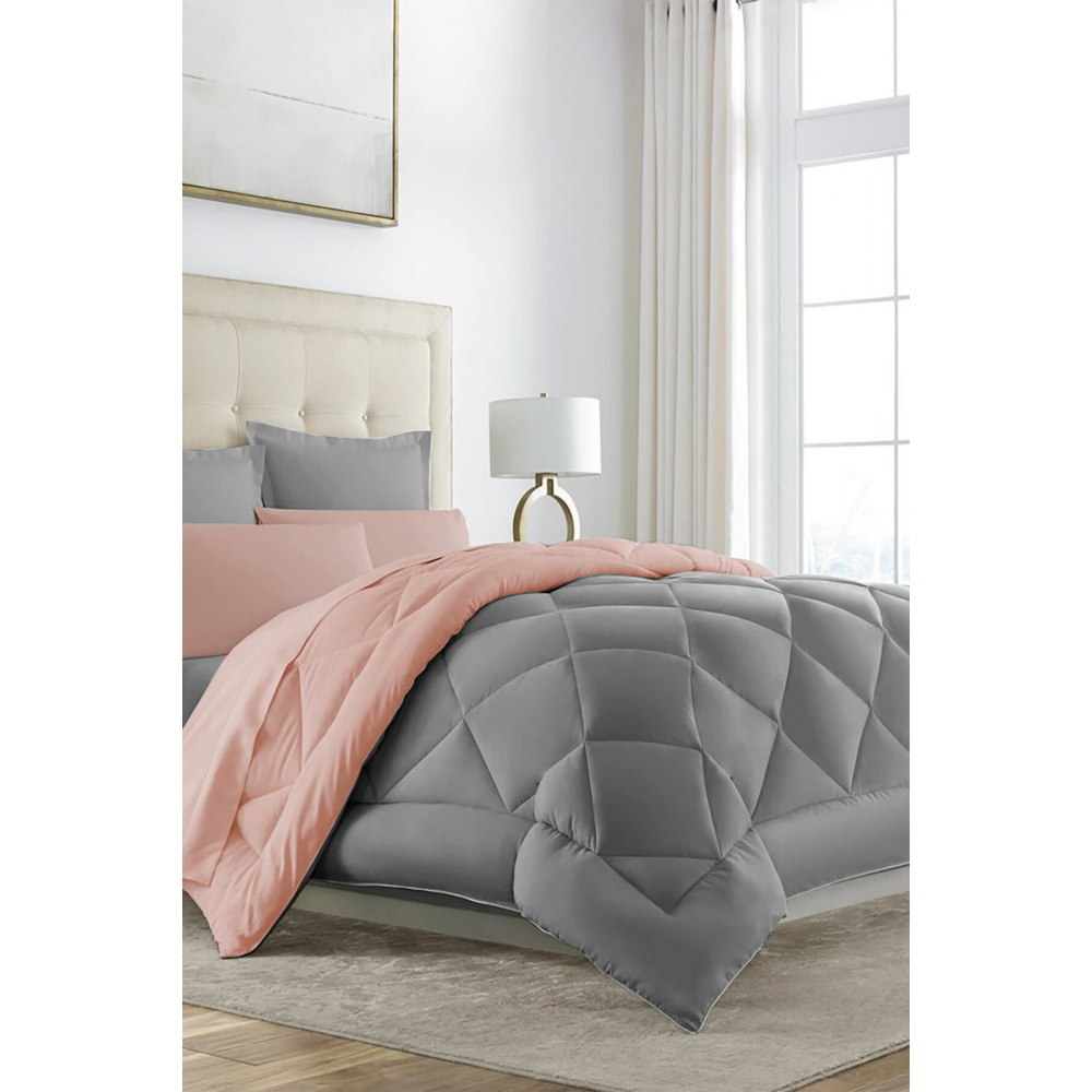 Lux Uyku Seti- Çift Kişilik- Özel Çantalı Lastikli Çarşaflı 4 Yastık Kılıflı