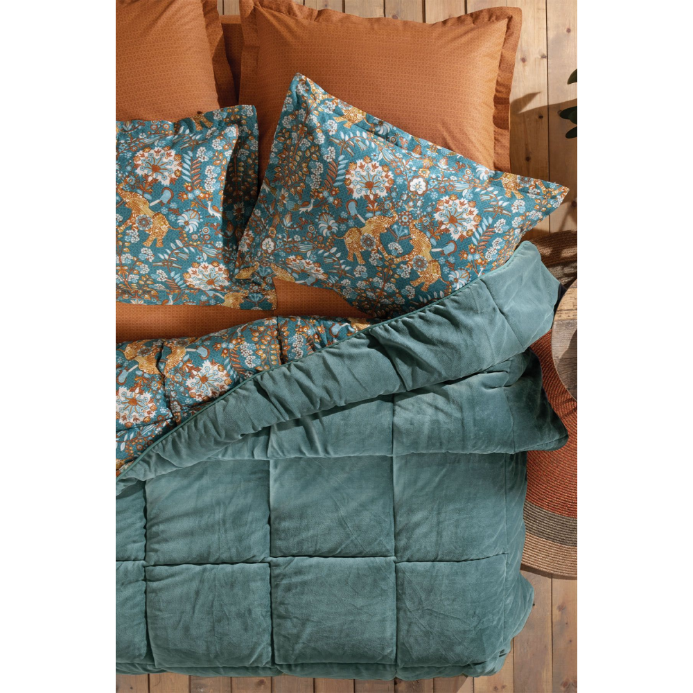 Madie Tek Kişilik Triola Uyku Seti - Zümrüt Yeşili